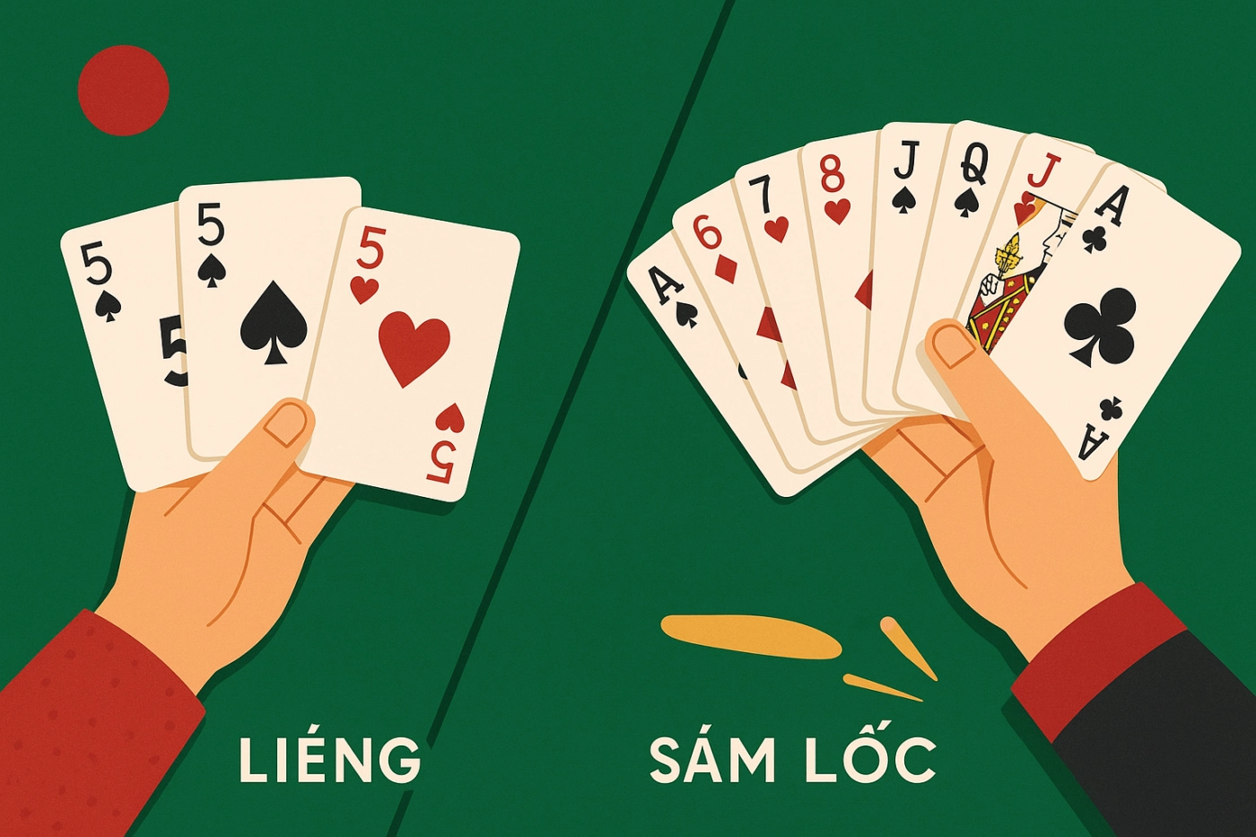 Minh hoa loi choi Lieng ba la va Sam Loc muoi la doi thuong